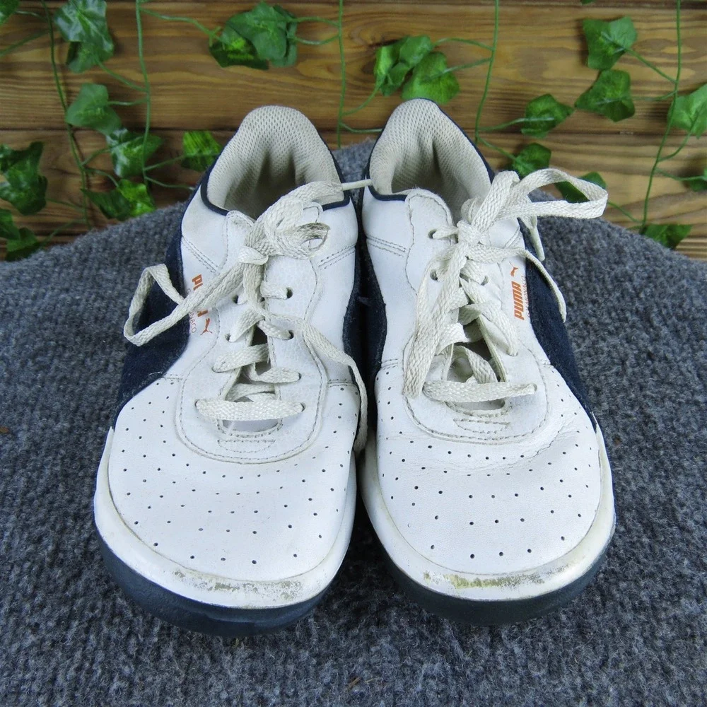PUMA Sneaker G.V. Monaco‎ Boys Y 1 Medium Athletic White Synthetic Lace Up